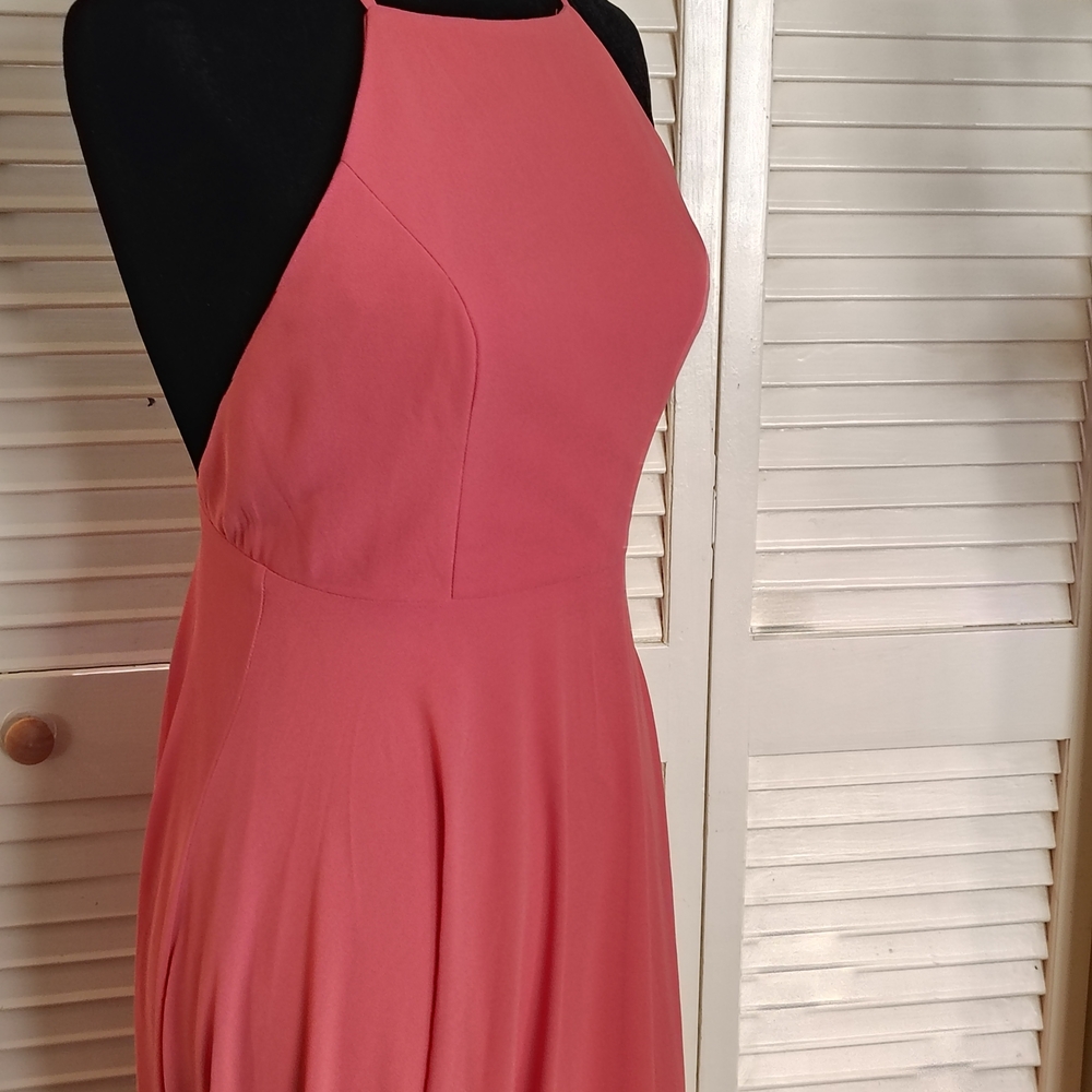 NWT - Lulus Dusty Rose Pink Strappy Maxi Dress Size S - Picture 9 of 14